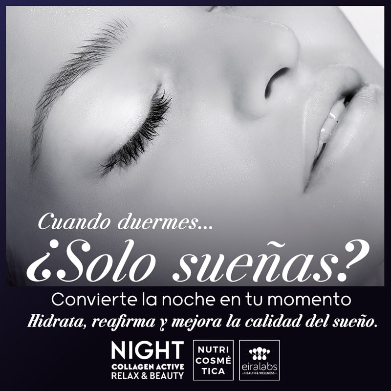 Eiralabs Night Collagen. Convierte la noche en tu momento.